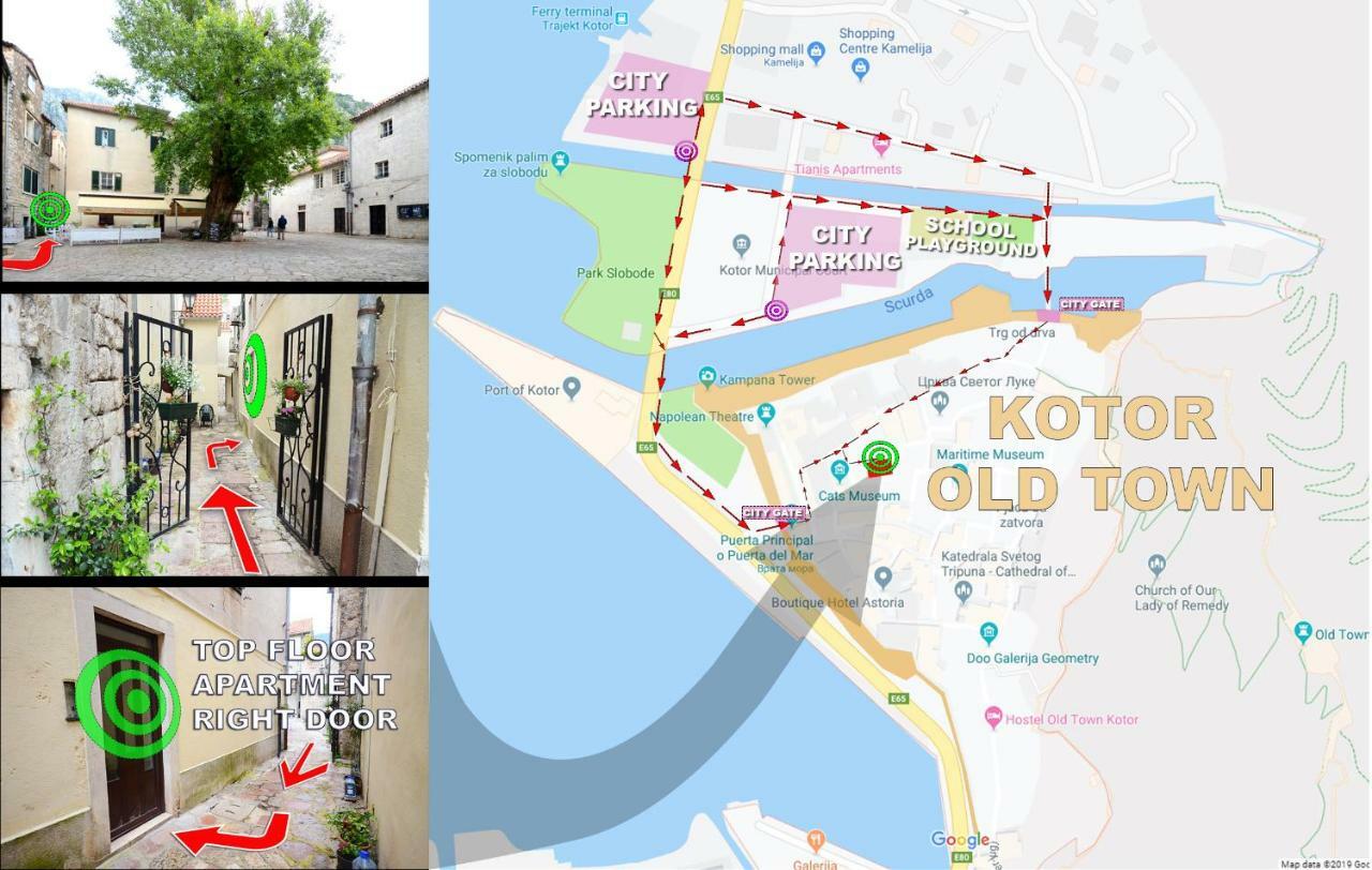 Tajami Apartments Kotor Luaran gambar